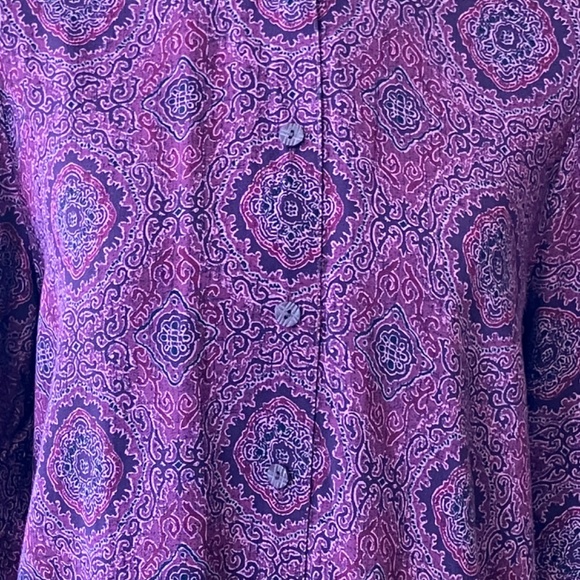 Vintage maroon, magenta and wine colored cropped pants set - Picture 6 of 8